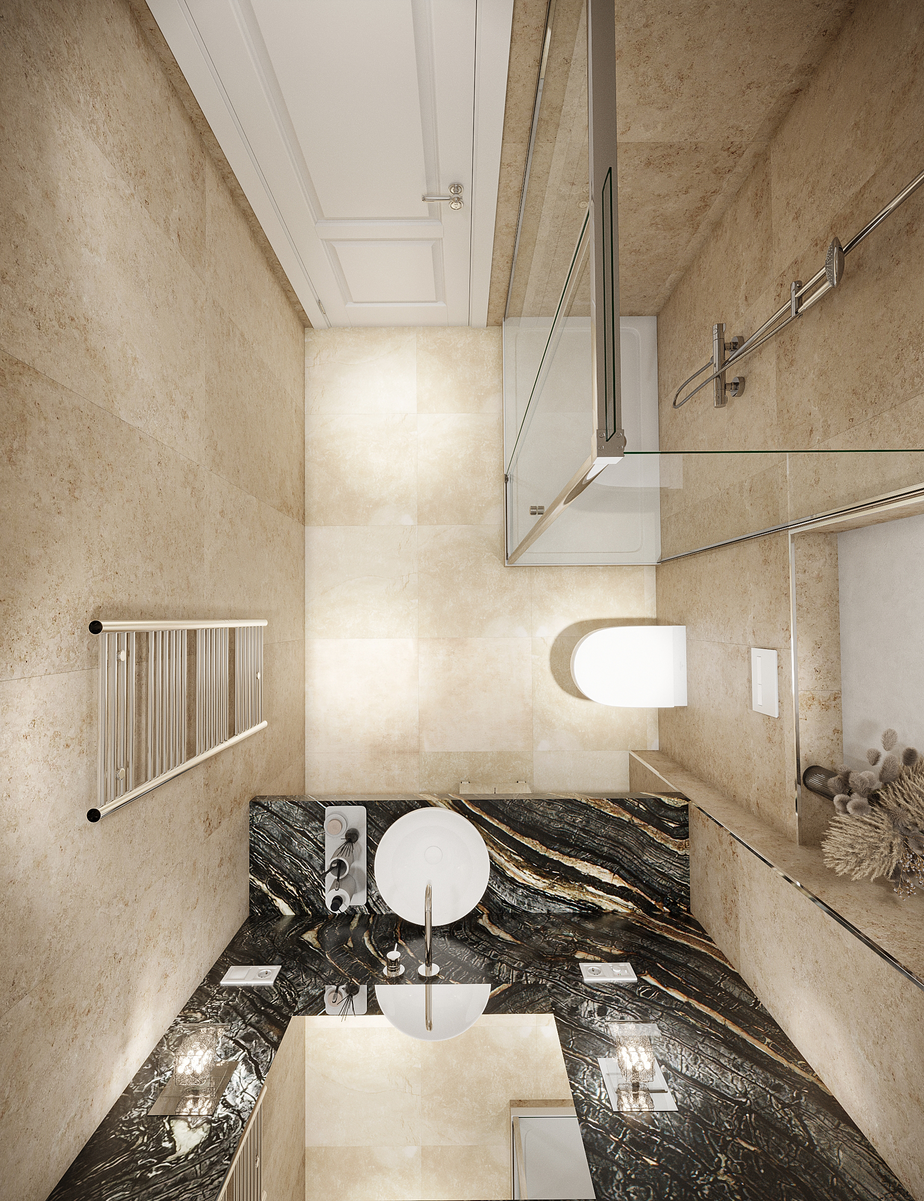 Penthouse München Interior Design Bad Einrichtung