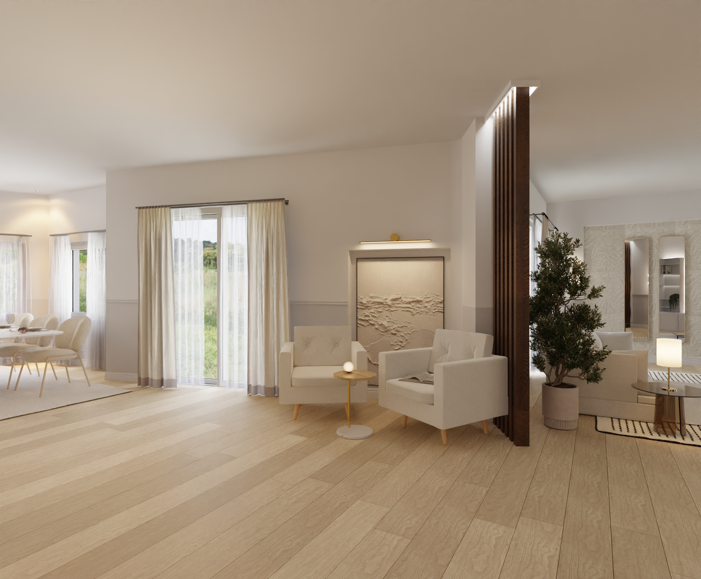 München Villa Einrichtung Wohnzimmer einrichten Ideen