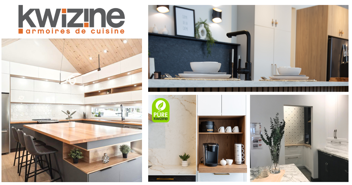 Kwizine I Armoires de cuisine sur mesure pour une cuisine de rêve.