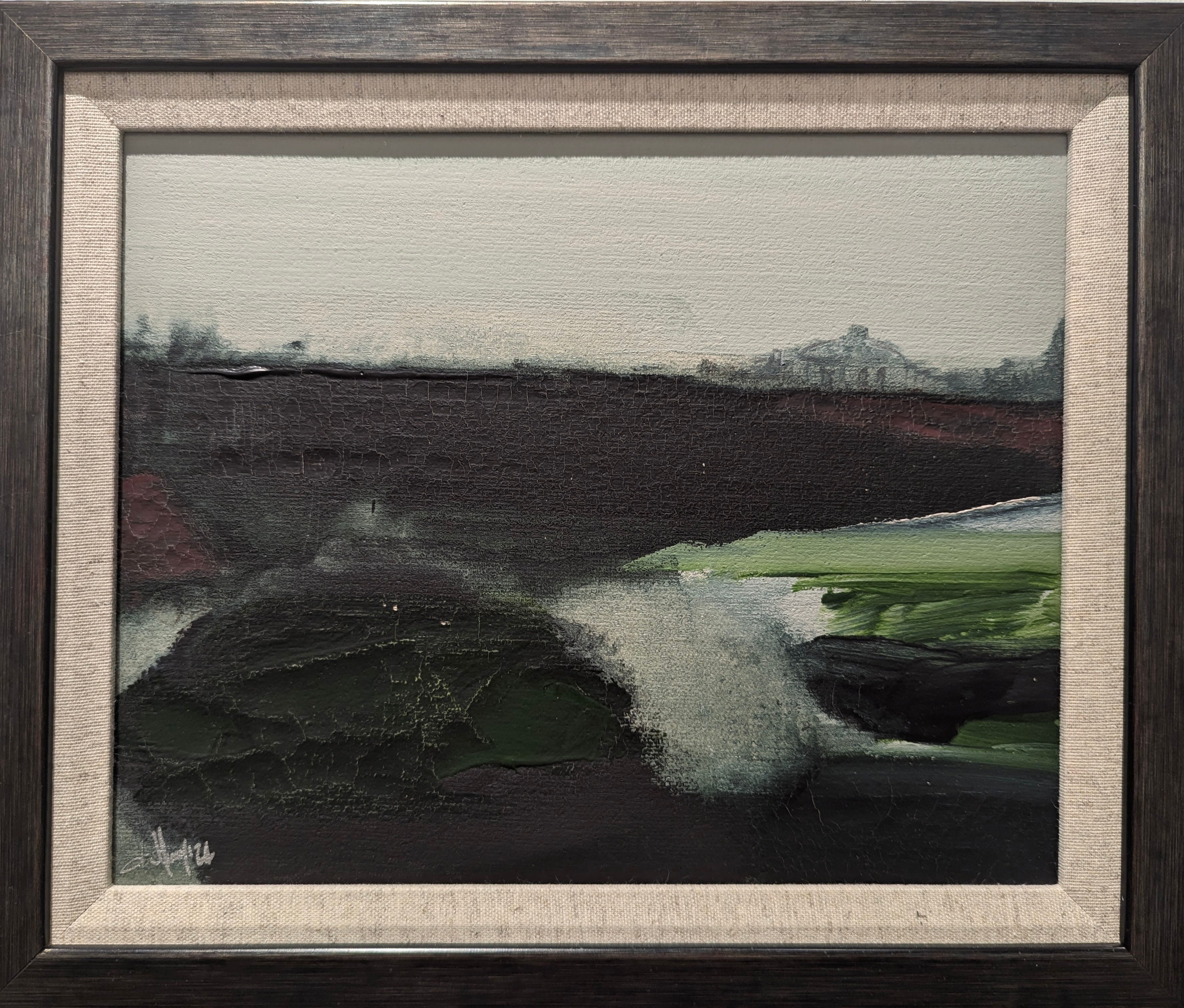 The Estate - Framed Watercolour on Linen (26x30)