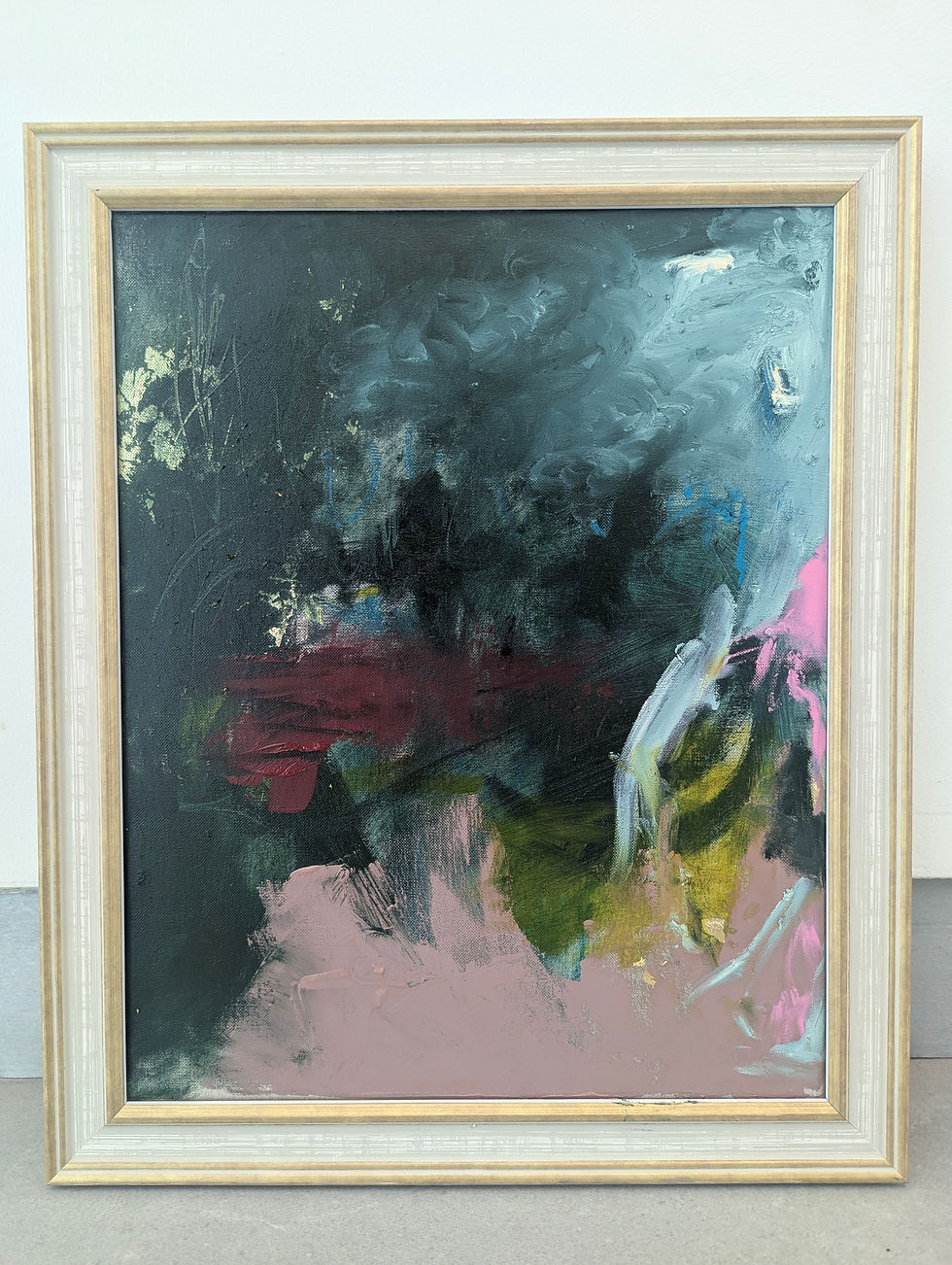 Thumbnail: Towards Undercliff II - Framed, Oil & Pigment on Linen (40x50cm)