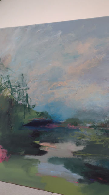 Thumbnail: Heaneys Hedgerow II - Framed, Oil & Pigment on Linen (90x90cm)
