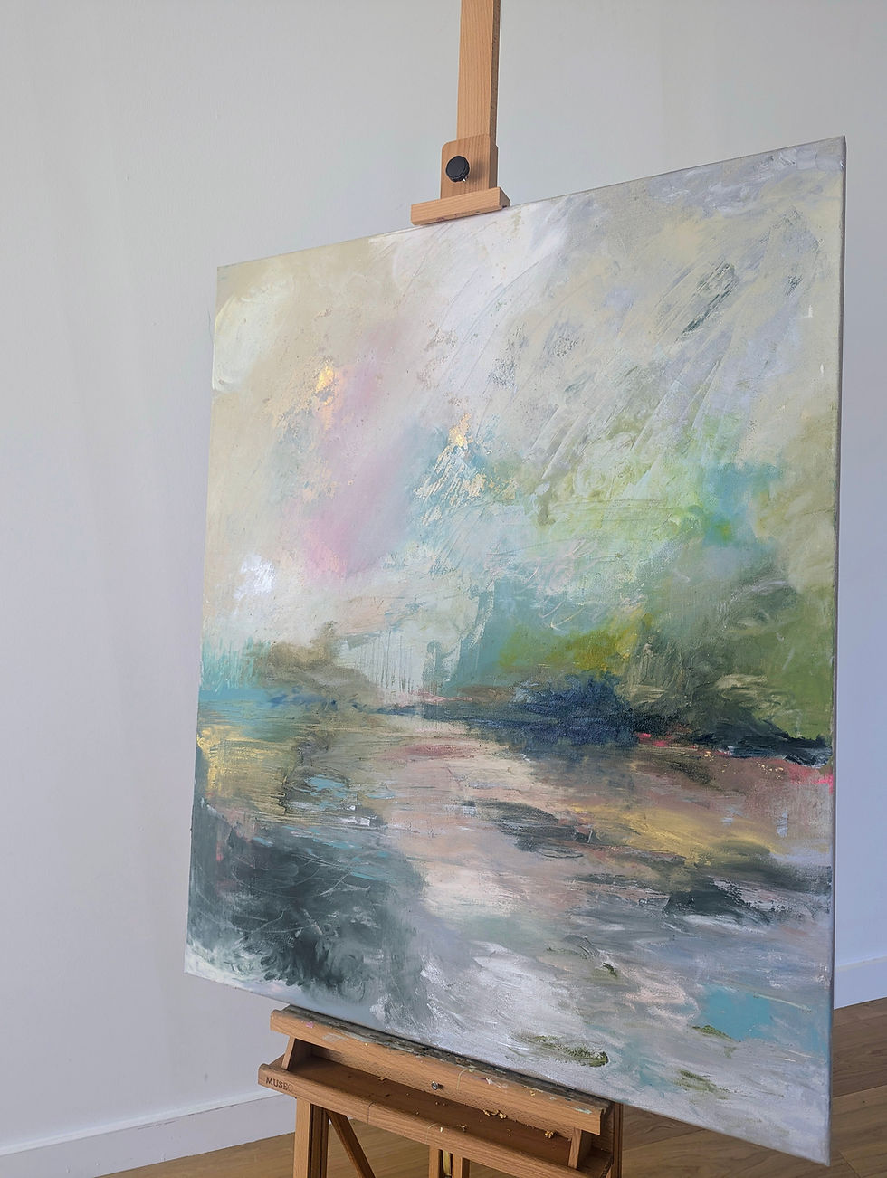Thumbnail: The Shipping Forecast - Oil, Pigment & Gold Leaf on Linen (110x90cm)