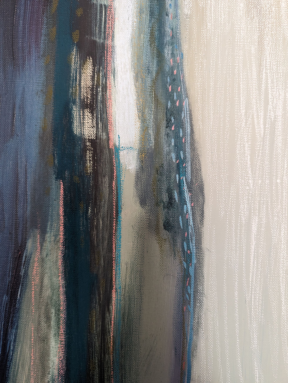 Thumbnail: Drawing Room I by Angela Murray, a framed 70x120 cm acrylic and soft pastel painting of a drawing room.