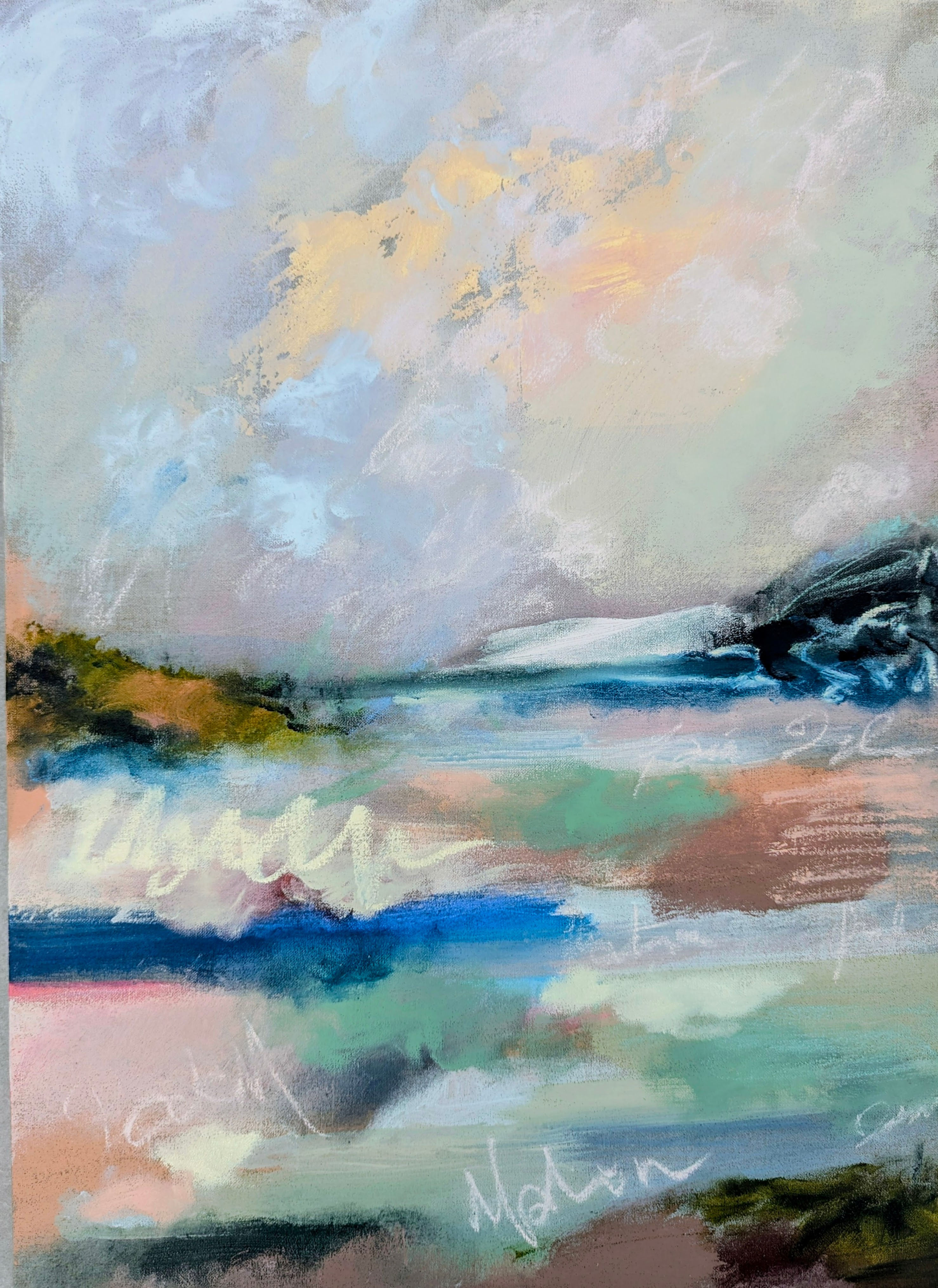 Shipping Forecast, Study - Oil & Pigment on Linen (50x70cm)