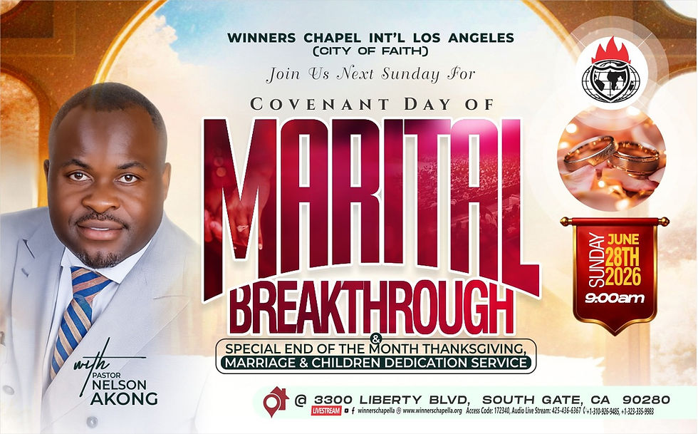 Special Covenant Day of Marital Breakthrough in Los Angeles CA