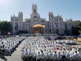 Más de un millón de fieles aclamaron al papa León XIV en las calles de Madrid