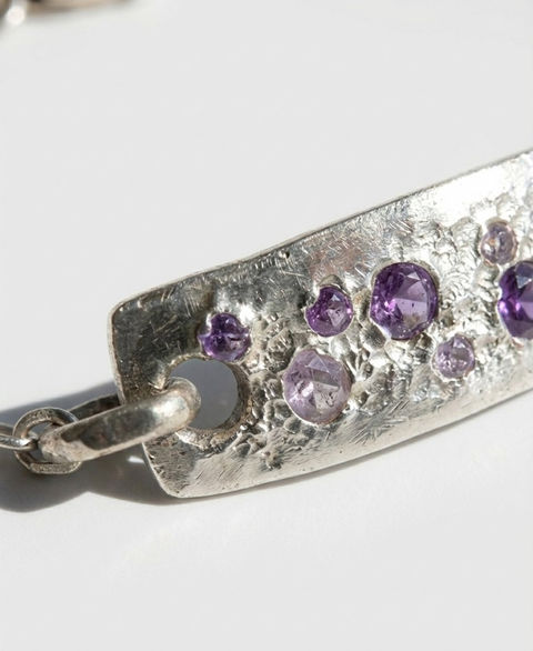 Purple band bracelet