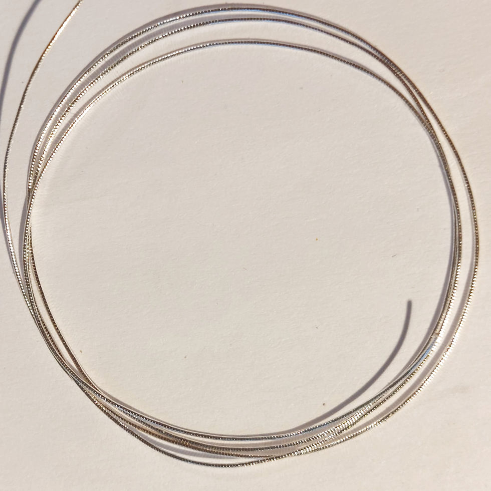 Miniaturbild: Vorlegefaden silber 0,43 mm