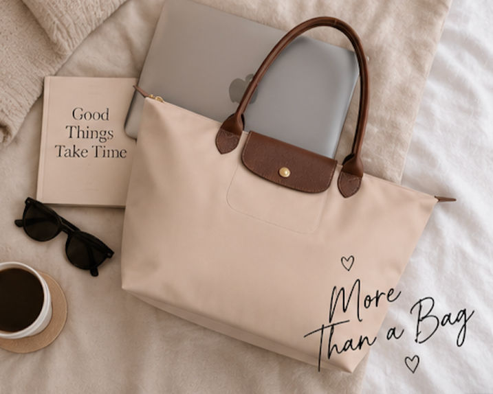 Thumbnail: Longchamp Nylon Shoulder Tote Bag