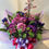 サムネイル： F5123-敬老の日アレンジ　パープル系-トルコキキョウ・ダリア・アルストロメリア・リンドウ・リキュウソウ　01