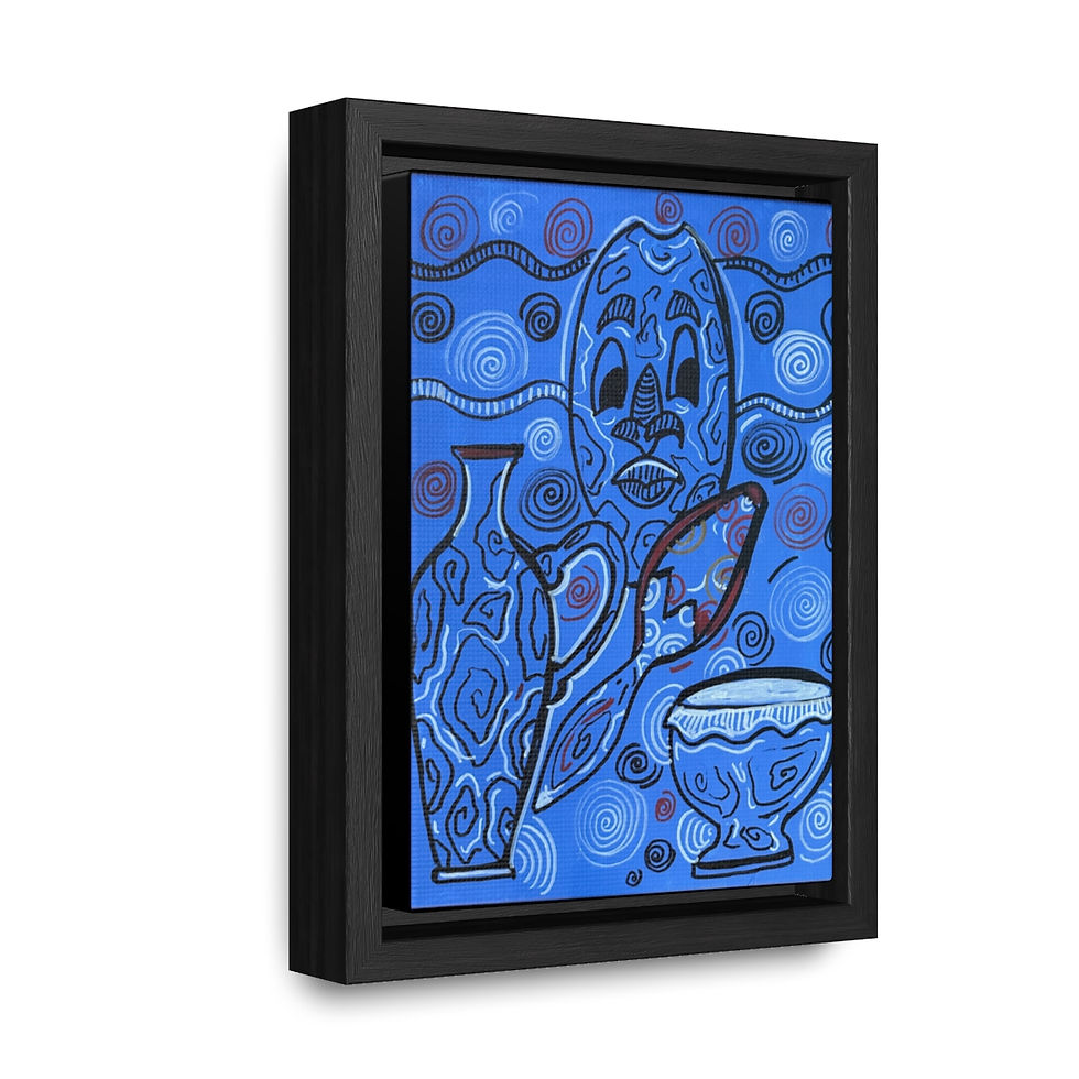 Thumbnail: Gallery Canvas Wraps, Vertical Frame-Blue