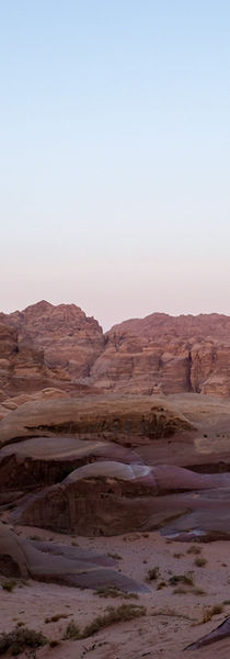 Wadi Rum rocks during sunset