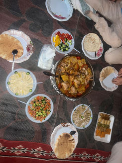 Typical Bedouin food in Wadi Rum