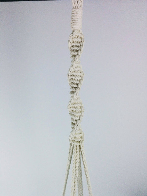 Thumbnail: Macrame plant hanger, hanging planter, copper