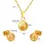 Thumbnail: Abbey - Necklace and Earrings - Set - 18k Gold Plated.