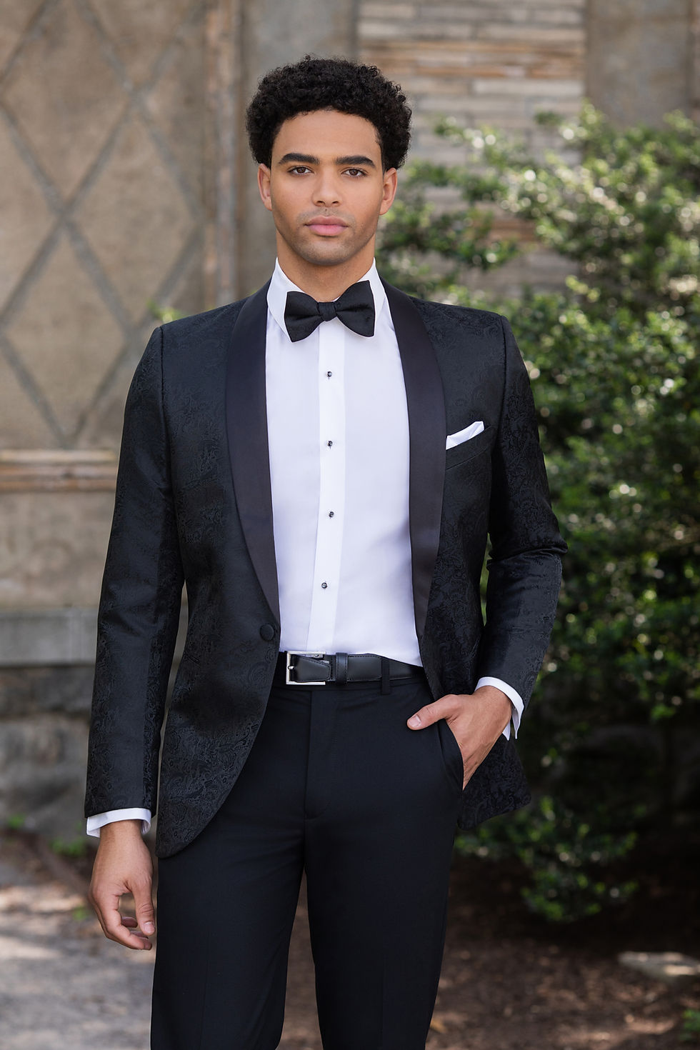Black Paisley by Pure Silk Fabrics
