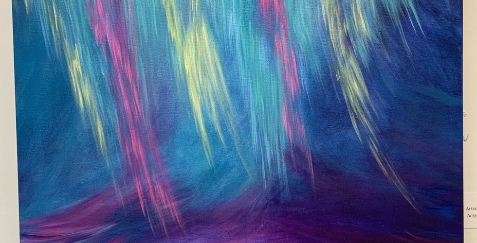 "Home Sick" by Marlys Farn-Guillette, acrylic on wrapped canvas, $750