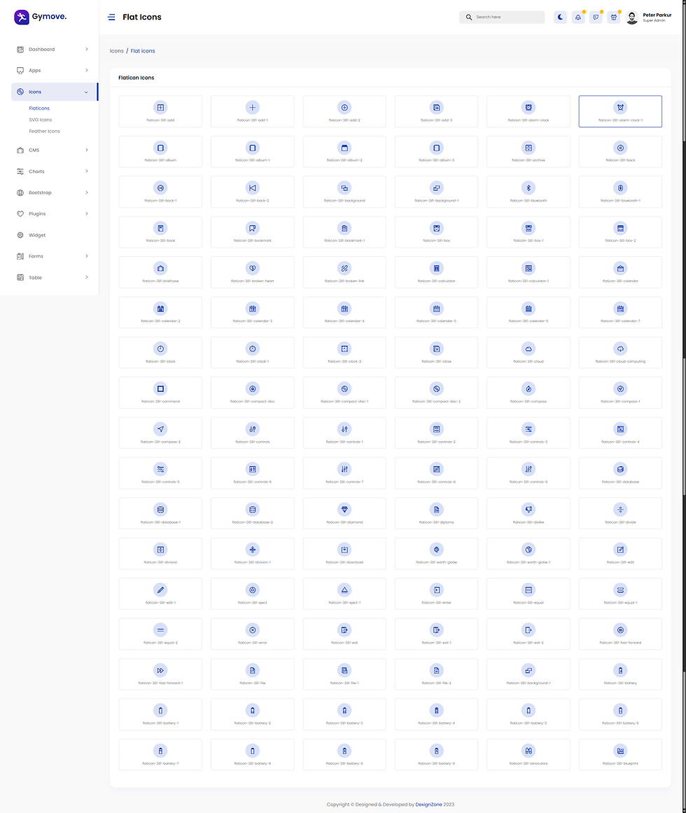 Thumbnail: Fitness Admin Dashboard Laravel Template