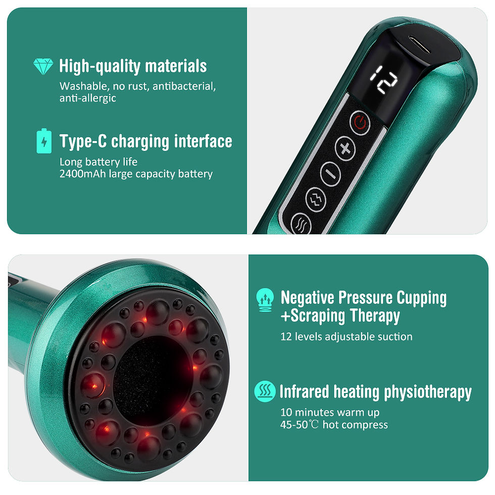 Thumbnail: Electric Cupping Device 12 Levels Vacuum Cupping Cans USB Rechargeable Scraping 