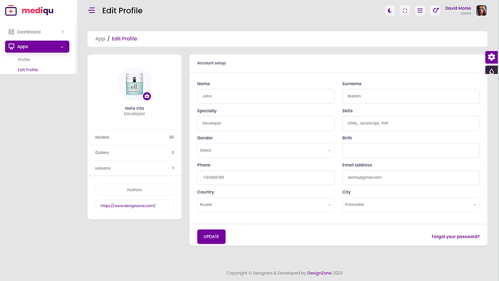 Thumbnail: Hospital Angular Admin Dashboard Template