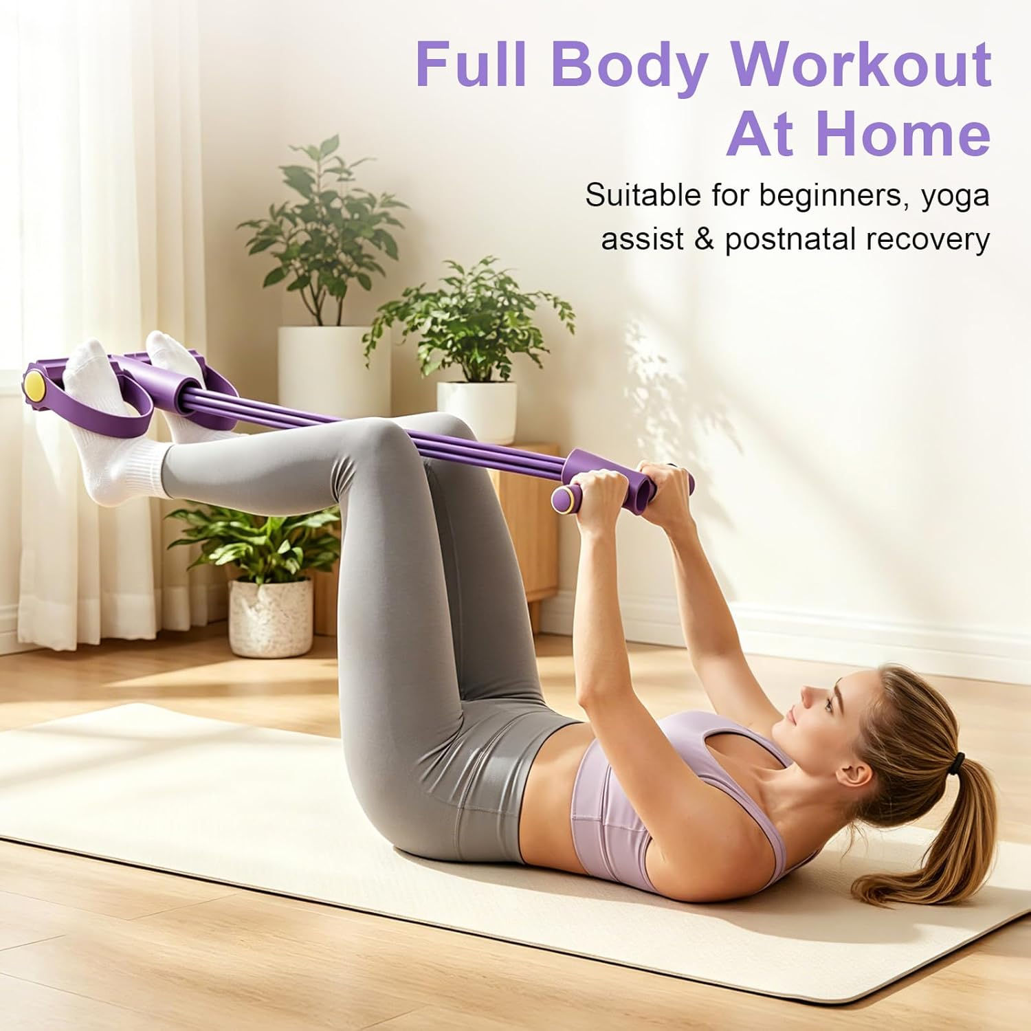Multi-Tube Resistance Band Set (4 or 6 Tubes)