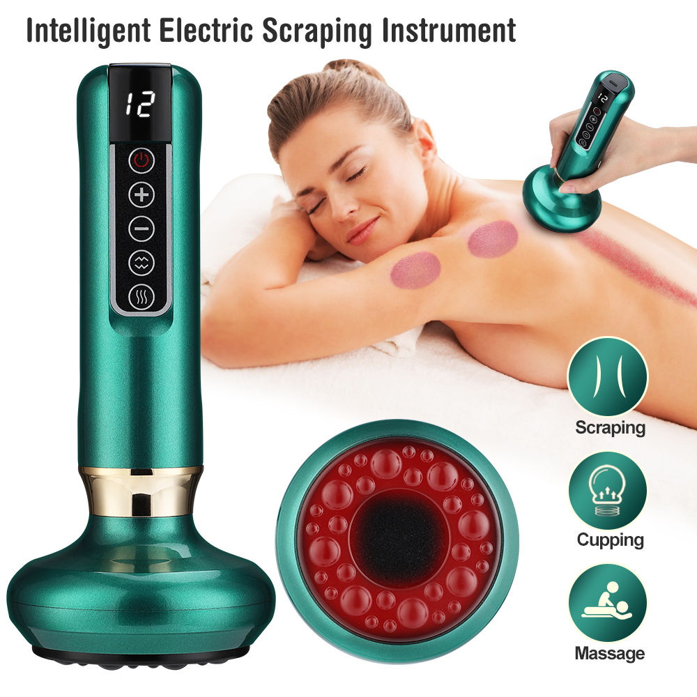 Electric Cupping Device 12 Levels Vacuum Cupping Cans USB Rechargeable Scraping