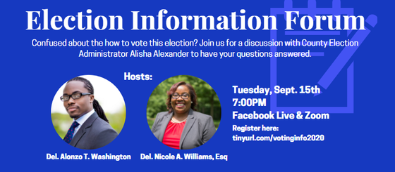Election Information Forum; Phone Calls into PA
