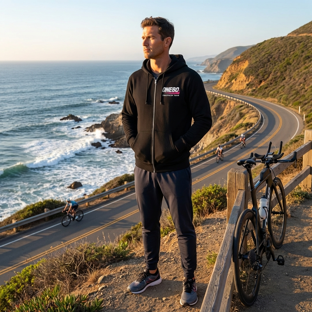 One80 Triathlon Team Adult Zip Hoodie