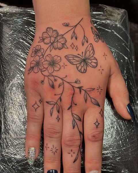 Beautiful Hand Tattoo 