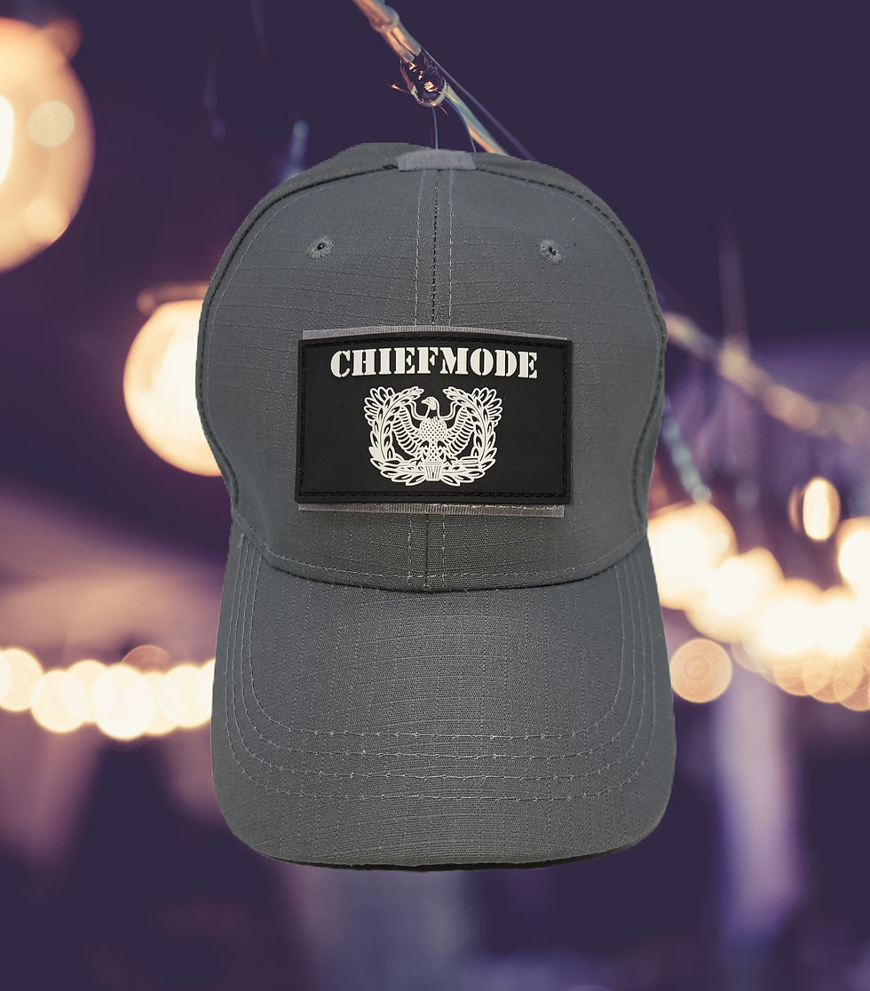 ChiefMode Gray Cap W/ Velcro