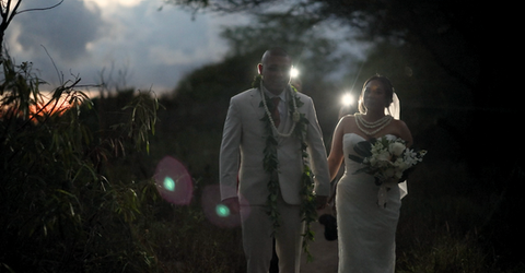 Sunset First Look with Vows