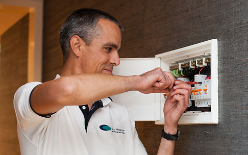 Electrician working
