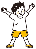 体操をする男子
