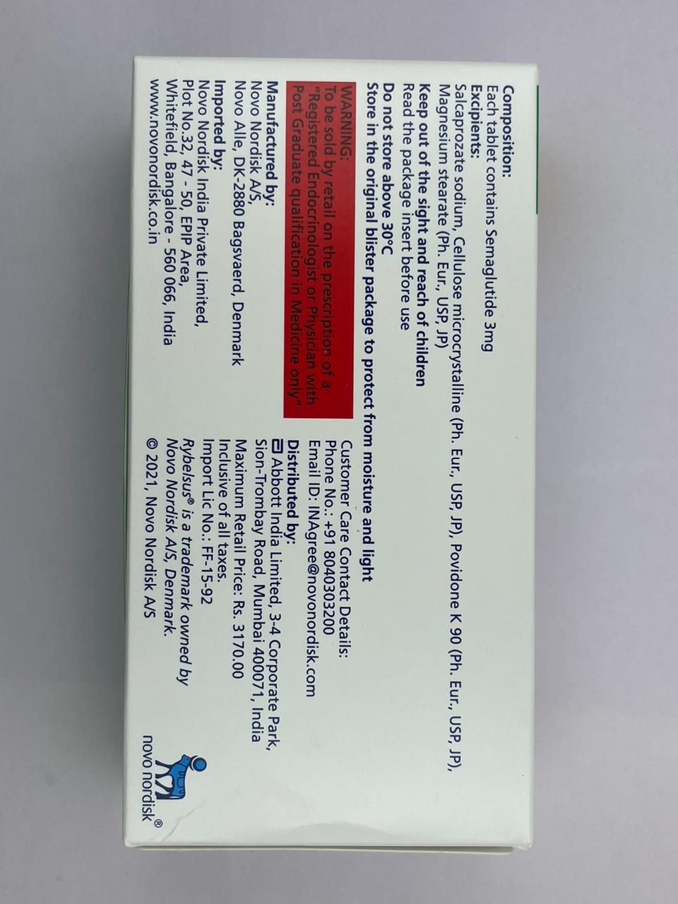 Thumbnail: Rybelsus (Semaglutide) x 10 pills