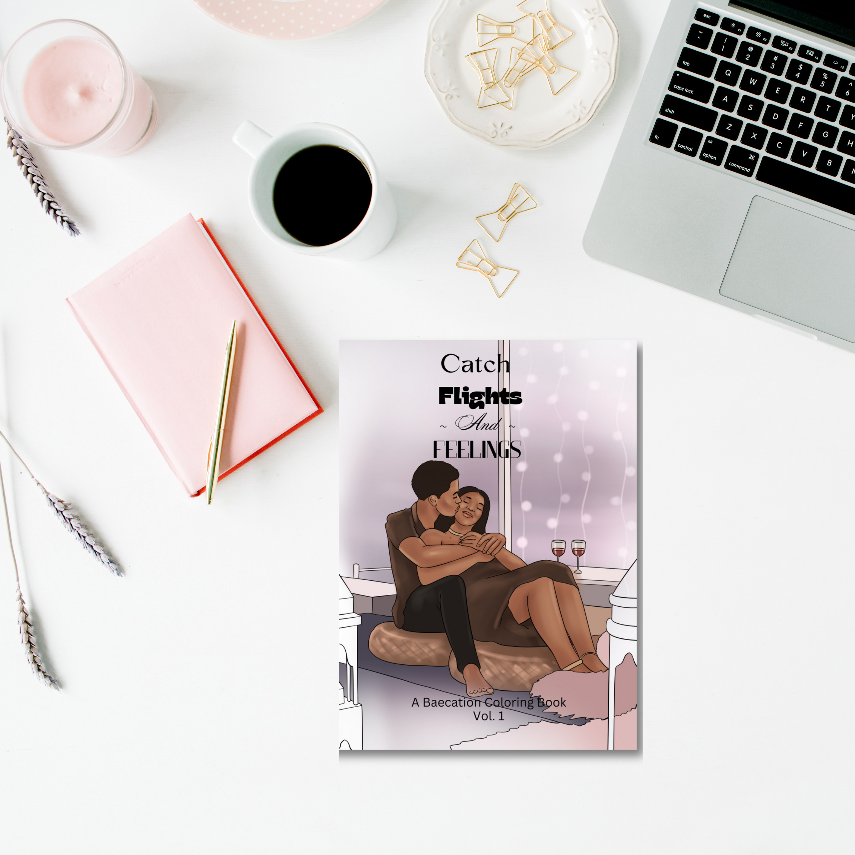 Catch Flights & Feelings Adult Coloring Book