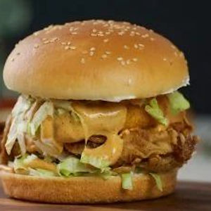 Chicken Schnitzel Burger Plain