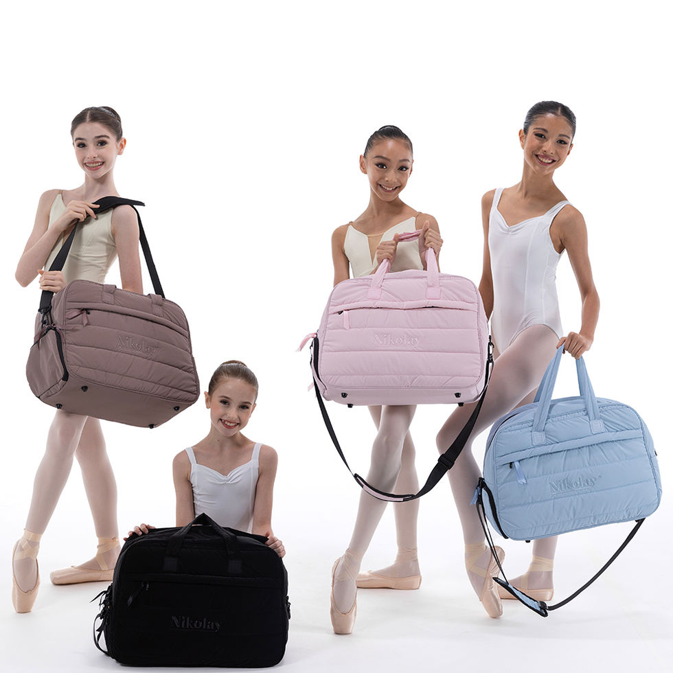 Distintos colores de mochila de ballet y baile unisex marca Nikolayy