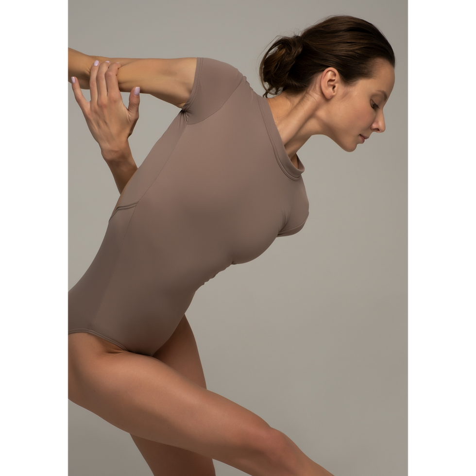 Leotardo de danza con manga corta cap sleeve marca Grishko