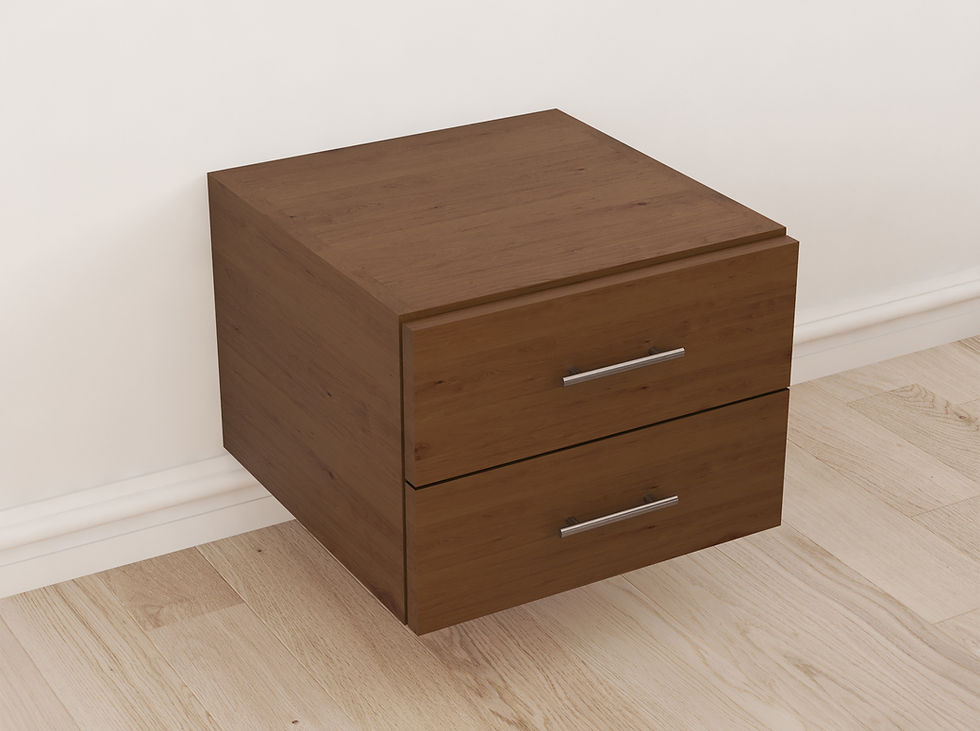 Thumbnail: 16" Floating Nightstand 2 Drawers