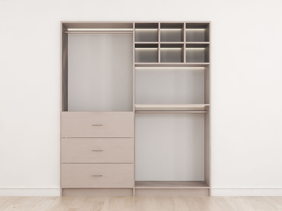 Thumbnail: 74"Closet System With Cubbies