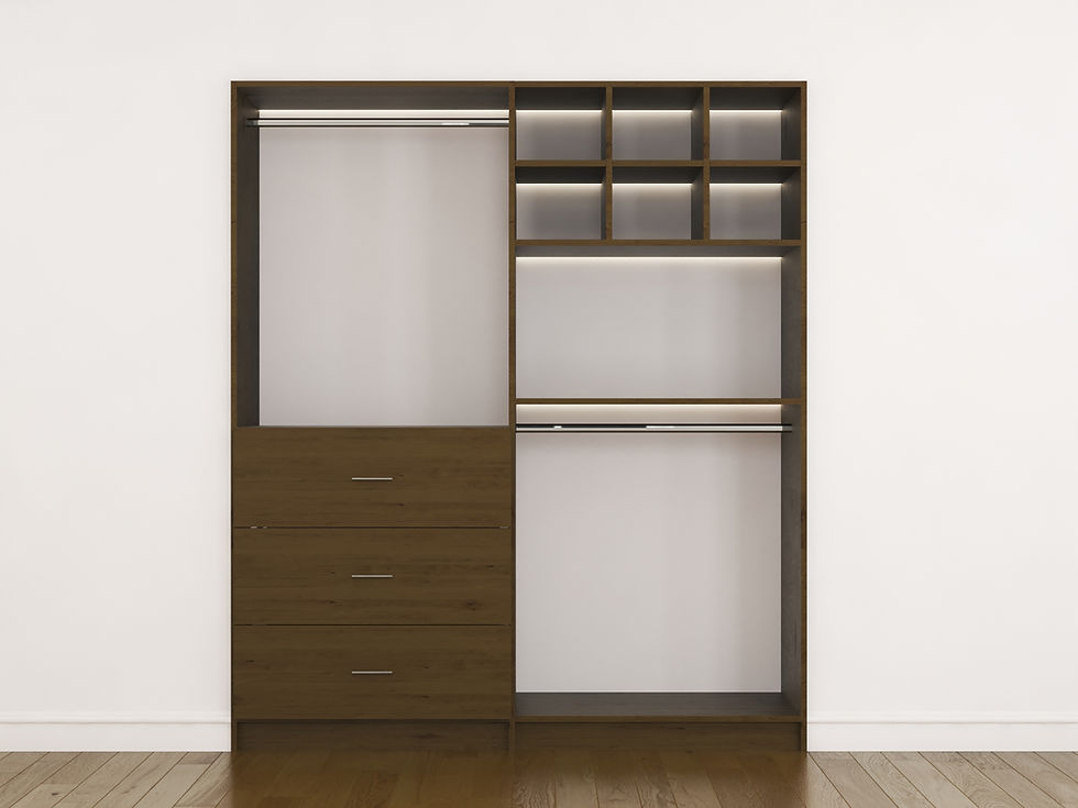 Thumbnail: 74"Closet System With Cubbies