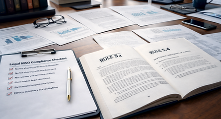 Rule 5.4 checklist for a legal MSO