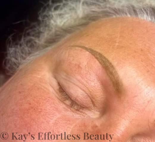 Picture of brows after treatment.