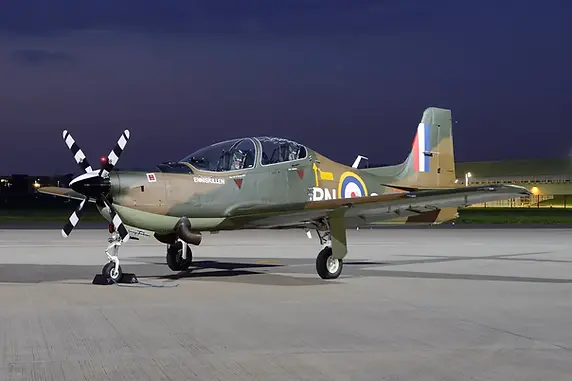 Short Tucano Enniskillen at RAF Northolt in April 2018. Image: Phil Smith
