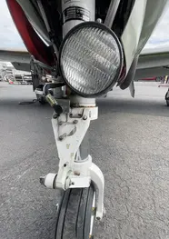 Front landing gear light on Tucano T.1 'Enniskillen' ZF378 at the Ulster Aviation Society
