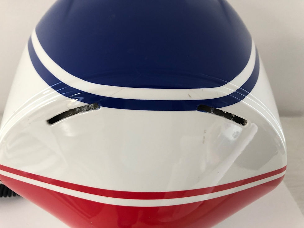 Miniature : Helmet race used : Emmanuel 'Manu' Collard - Bell Feulling