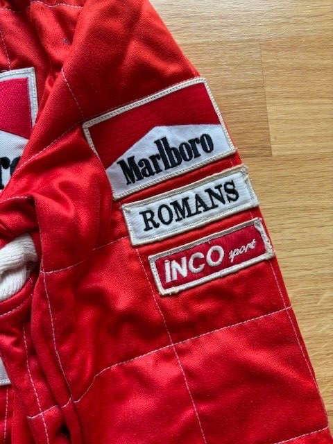 Miniature : Suit race used - Erik Comas - F3000 - DAMS Marlboro 1990 - World Champion