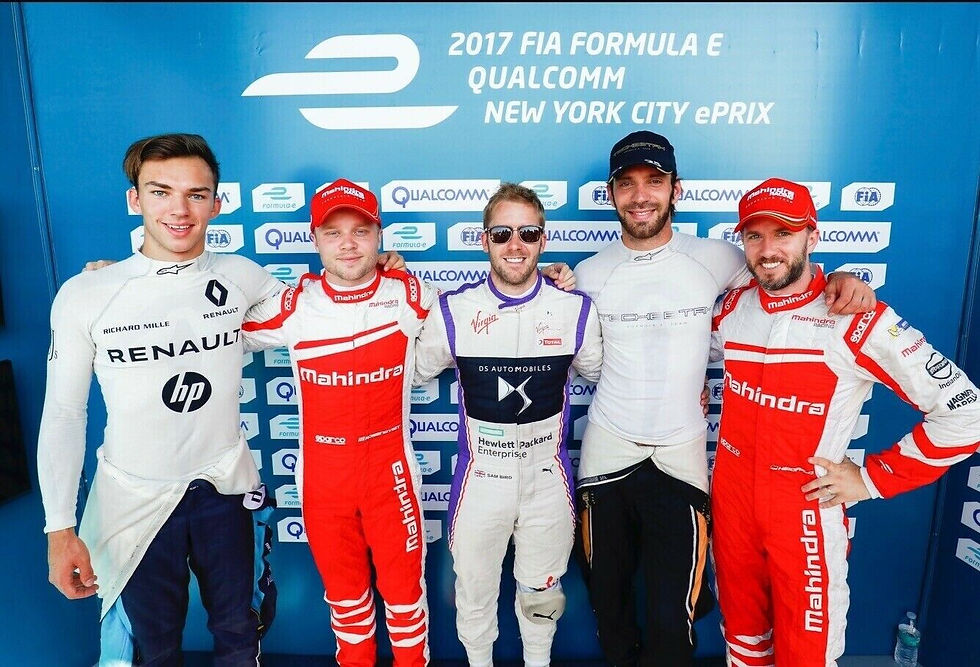Miniature : Original Suit Race Used : Nick Heidfeld - Mahindra Racing FE - Alpinestars
