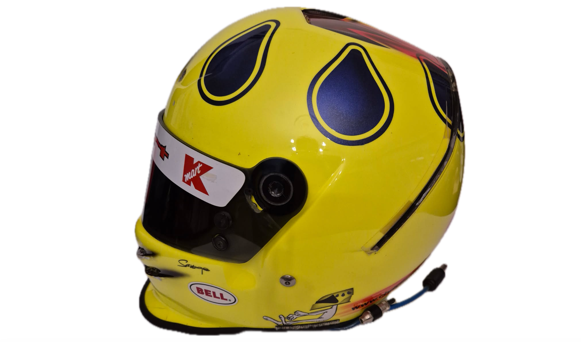 Helmet race used : Christian Fittipaldi - Indy Car 1998 - Bell Feullng